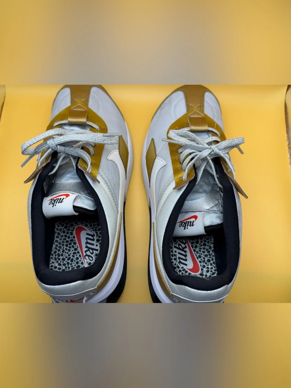 Gold/White Colorway Nike Women's Air Max Pre-Day SE sneakers Size 9.5